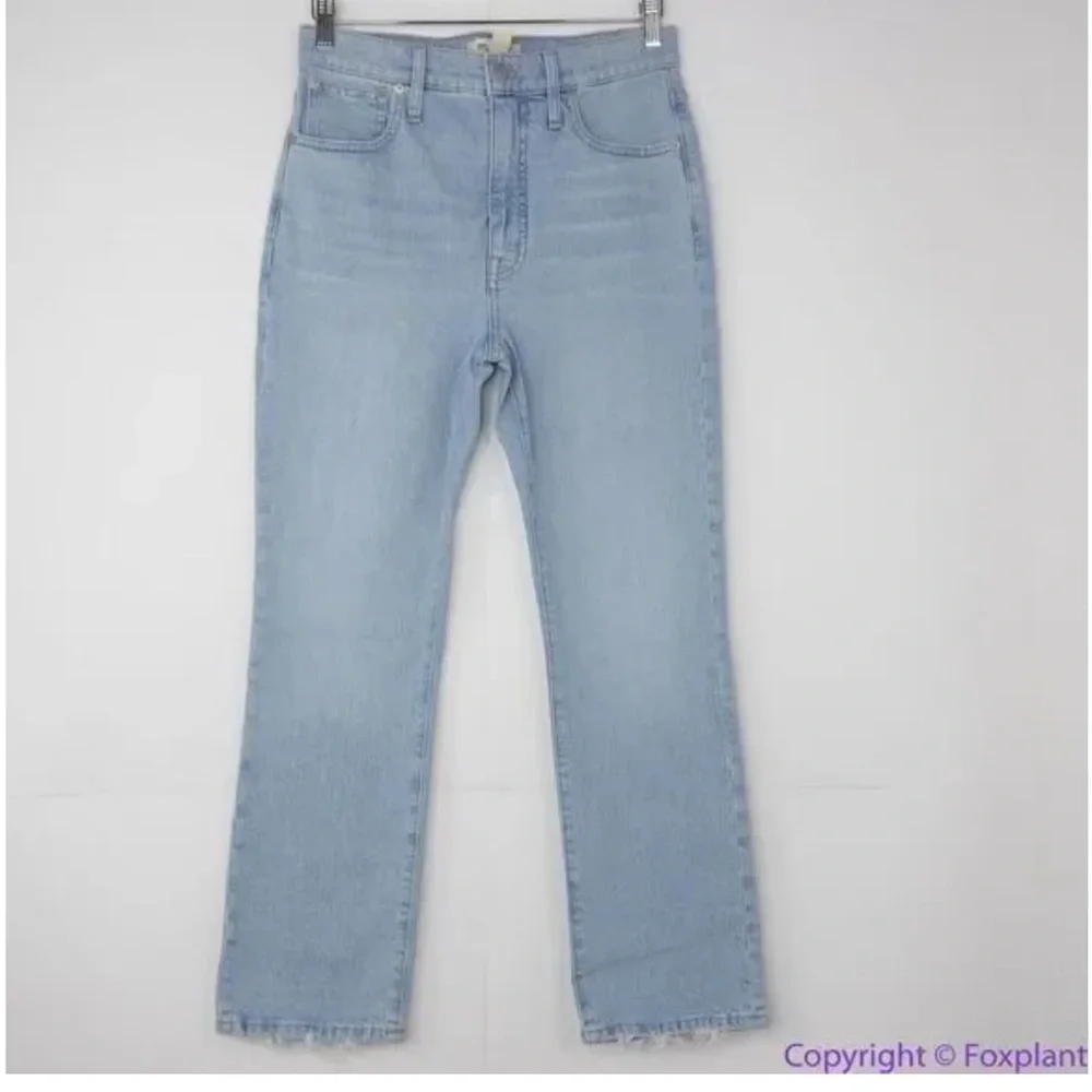 NWOT Madewell Light Blue Slim Demi Boot Jeans In “Bellmeade” Wash. Size 24”. - Picture 8 of 9